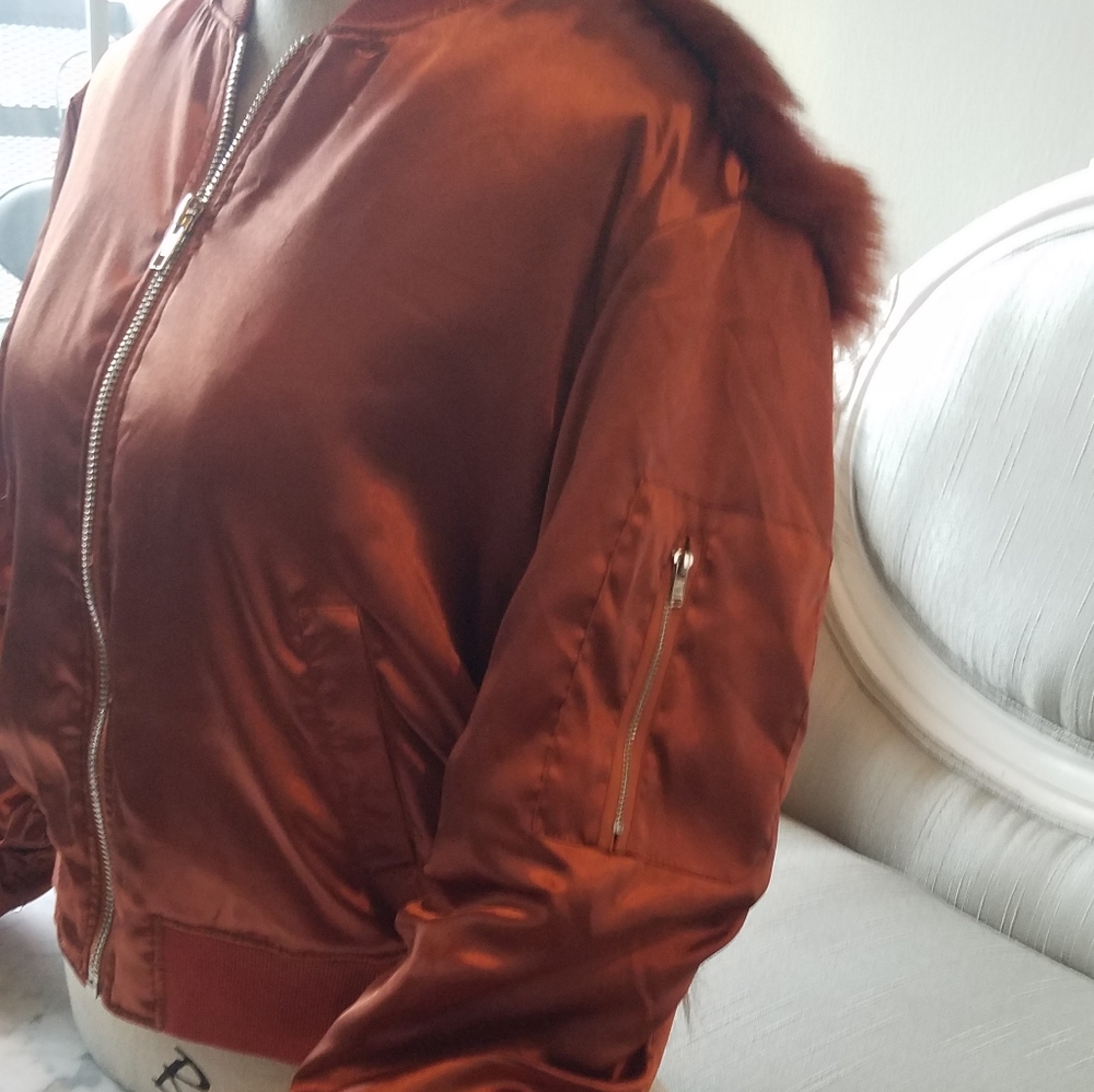 #50 Satin Bomber Jacket
